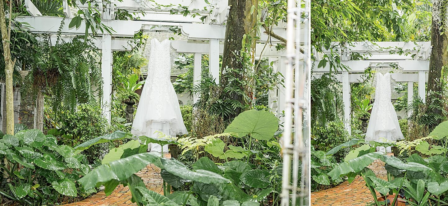 Photo Collage of Wedding Dress | Historic Walton House Wedding Venue |White House Wedding Photography
