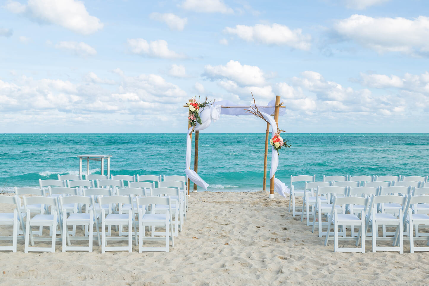 Wedding Setting on Beach | Destination Weddings Miami