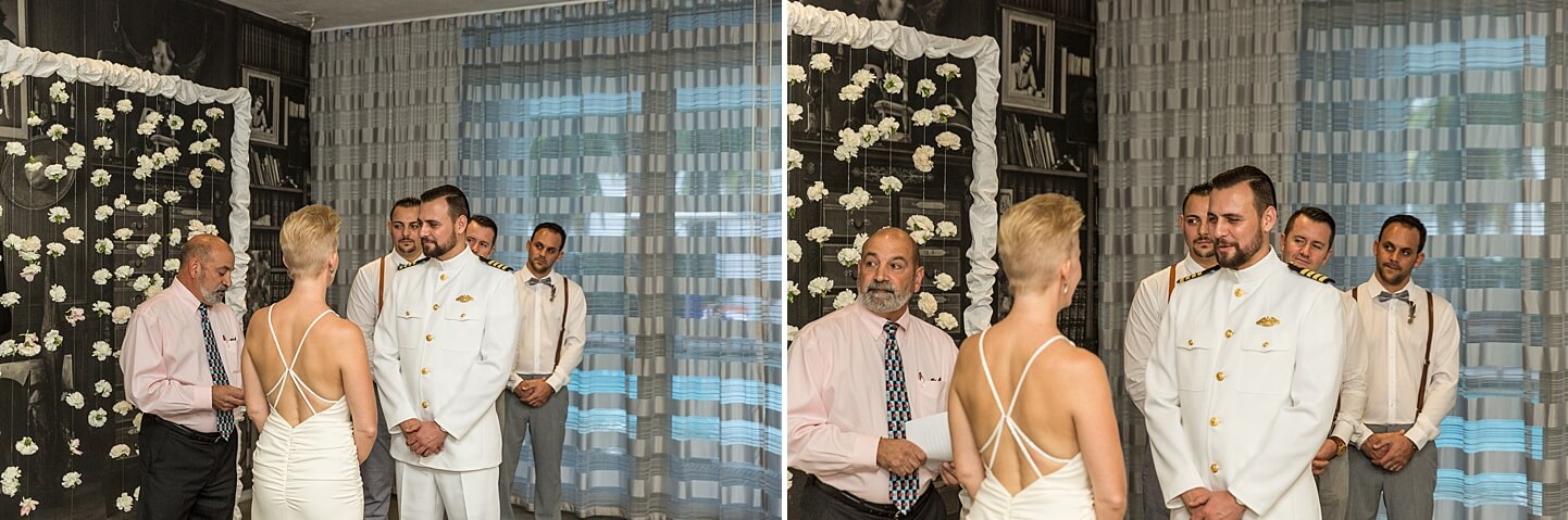 Wedding Vows at SLS South Beach Hotel | Photo By White House Wedding Photography
