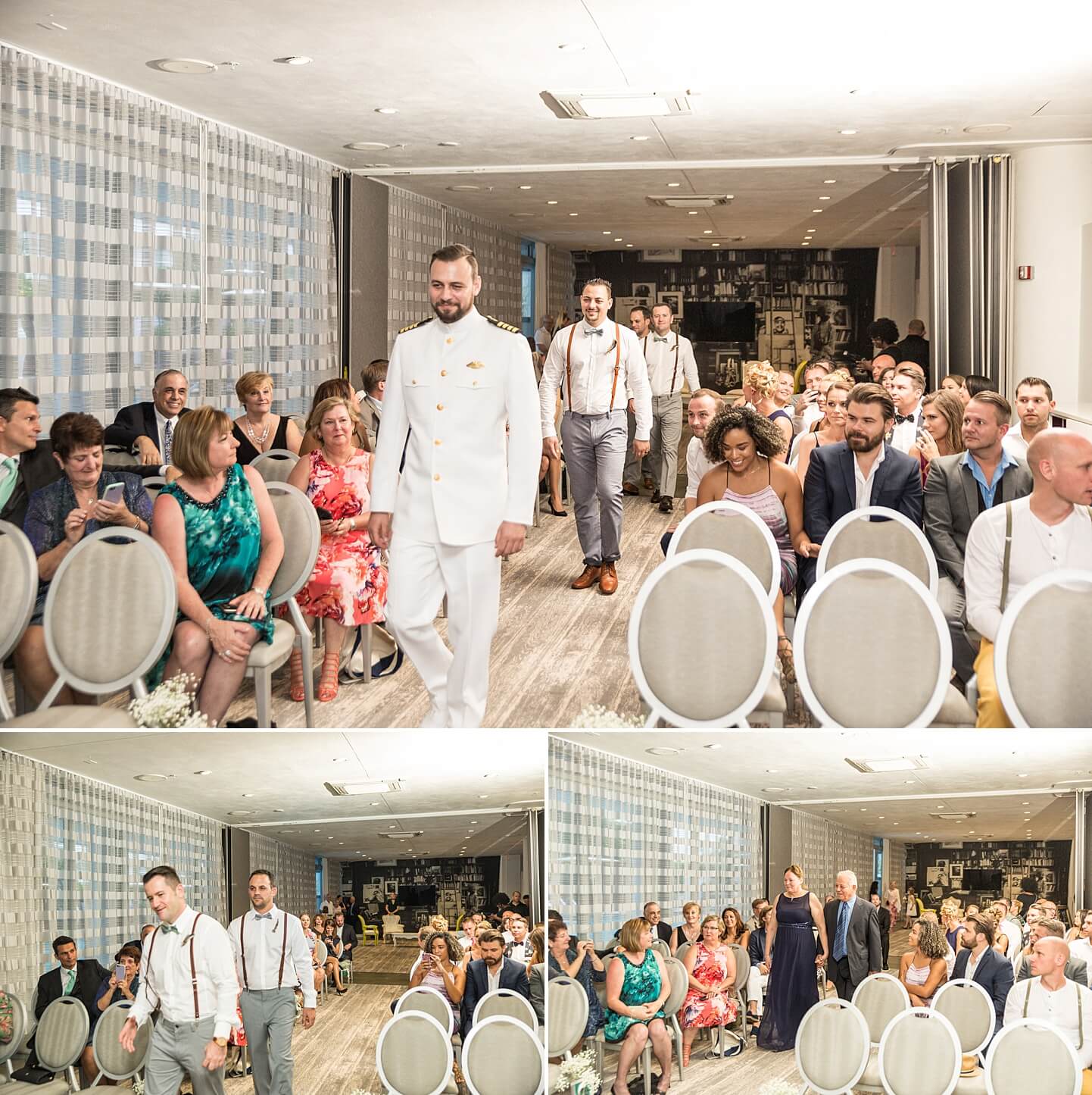 Photo Collage of Wedding Ceremony in South Beach | Photo By White House Wedding Photography