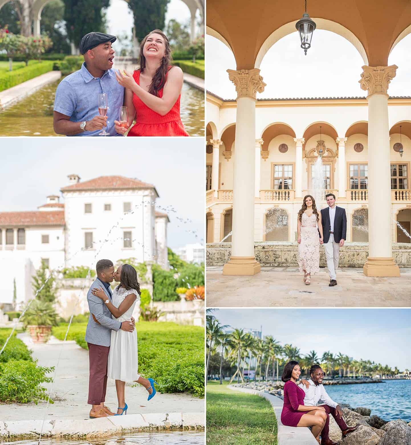 Wedding guide engagement photo collage by White House Wedding Photography