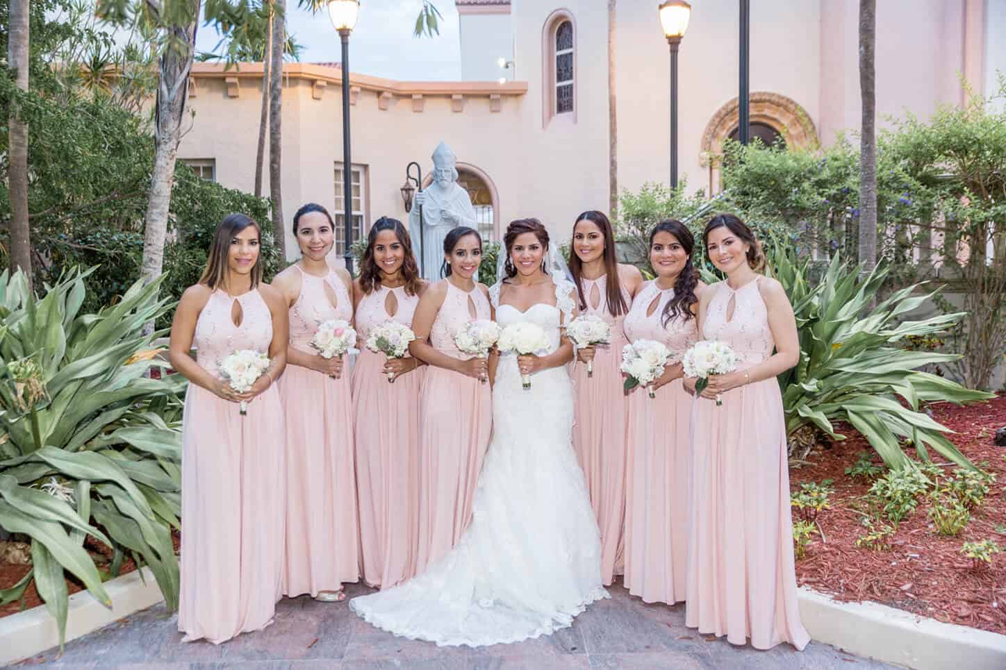 Bride & bridesmaids by Miami Beach Photographer