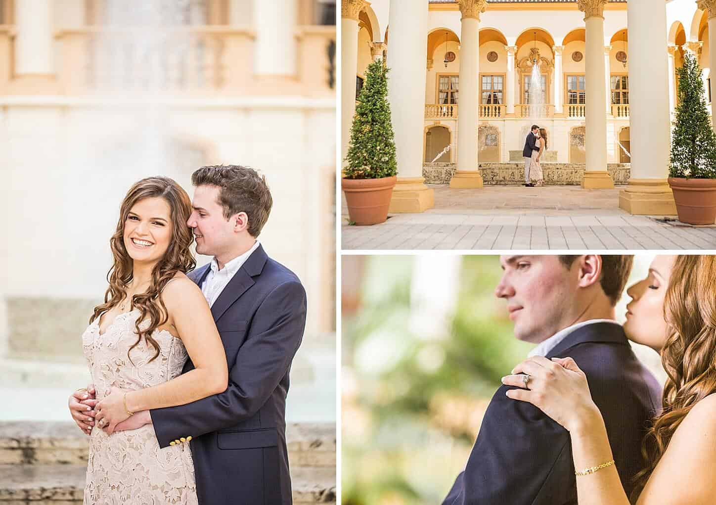 Couple at Biltmore Hotel Miami Coral Gables | Outfits for Engagement Photos