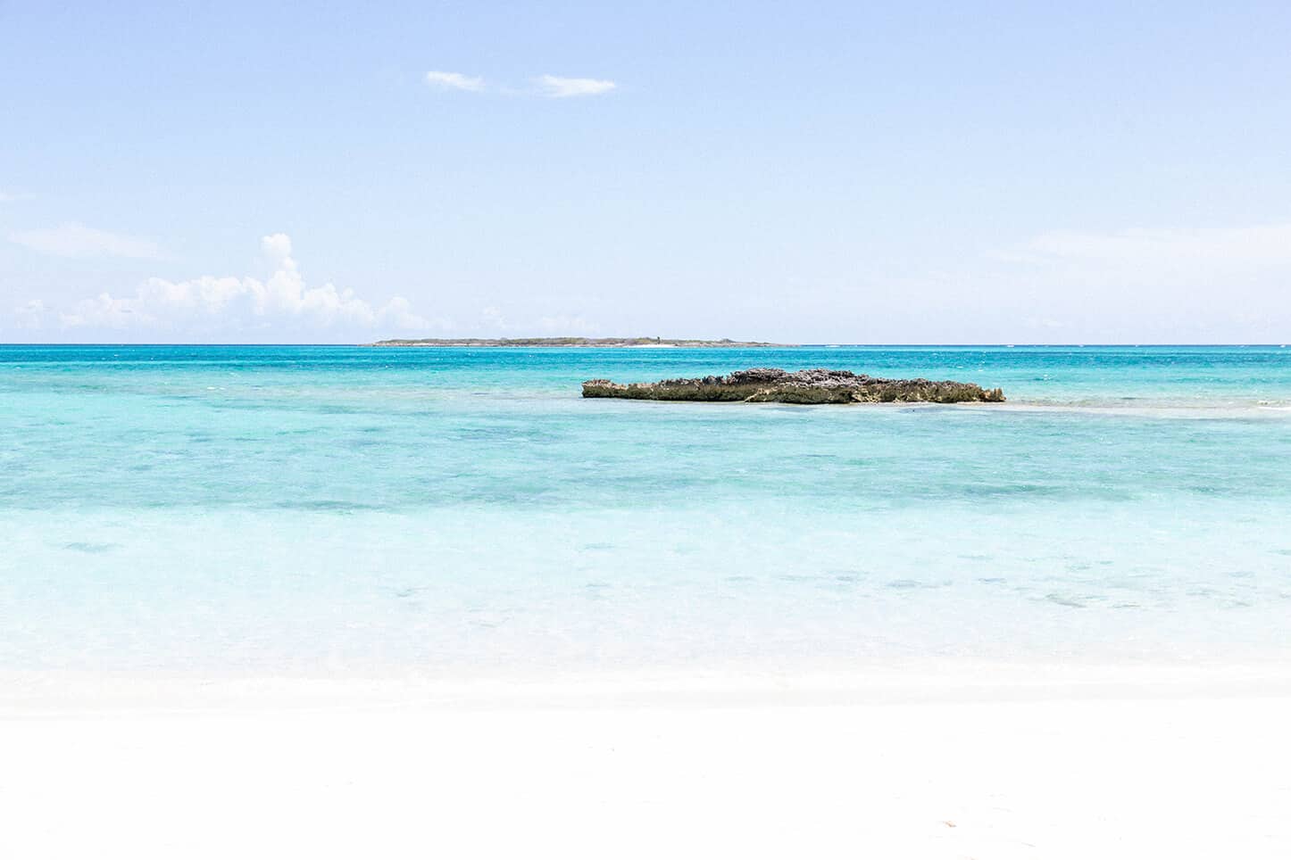 Photo of beautiful beach for engagement photos in Exuma, Bahamas | By Miami Engagement Photographer